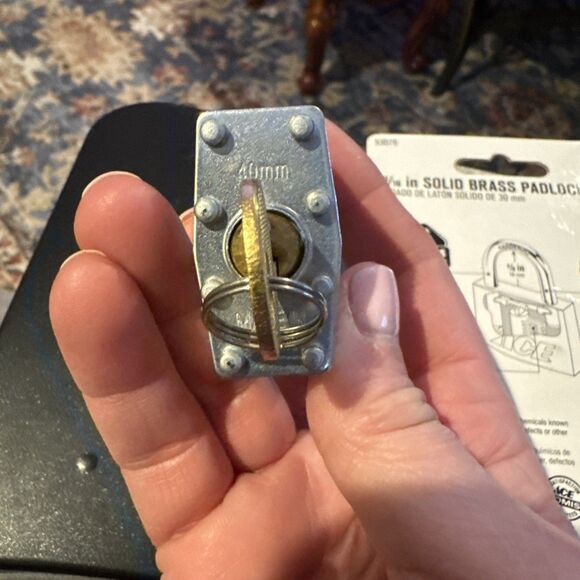 Ace Solid Brass General Security  Padlock- Keys Included & Unbranded Used 1 Key - Picture 3 of 8